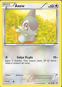 Axew (86/101) - Carta Avulsa Pokemon