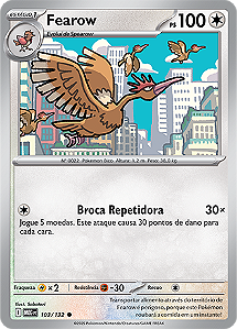 Fearow (103/132) REV FOIL - Carta Avulsa Pokemon