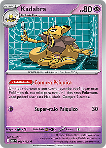Kadabra (055/132) - Carta Avulsa Pokemon