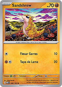 Sandshrew (068/132) REV FOIL - Carta Avulsa Pokemon
