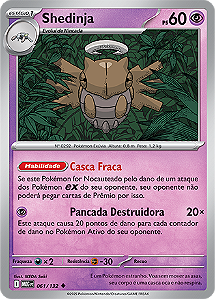 Shedinja (061/132) - Carta Avulsa Pokemon