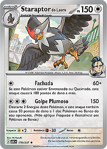 Staraptor do Lauro / Larry's Staraptor (170/217) FOIL - Carta Avulsa Pokemon