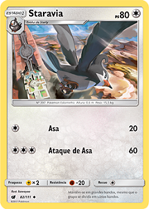 Staravia (82/111) REV FOIL - Carta Avulsa Pokemon