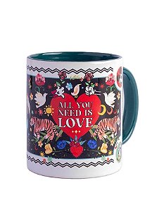 Caneca Mickey and Friends - All you need is love