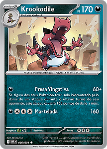 Krookodile (066/094) REV FOIL - Carta Avulsa Pokemon