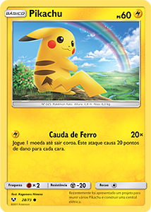 Pikachu (28/73) REV FOIL - Carta Avulsa Pokemon