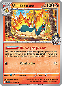 Quilava do Etha/ Ethan's Quilava (033/182) - Carta Avulsa Pokemon