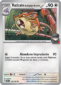 Raticate da Equipe Rocket / Team Rocket's Raticate (148/182) - Carta Avulsa Pokemon