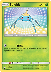 Surskit (15/168) REV FOIL - Carta Avulsa Pokemon