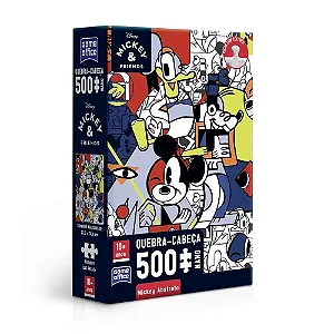 Quebra-cabeça Nano Mickey Abstrato - Disney (500 Peças)