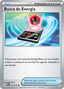 Busca de Energia (072/088) REV FOIL - Carta Avulsa Pokemon