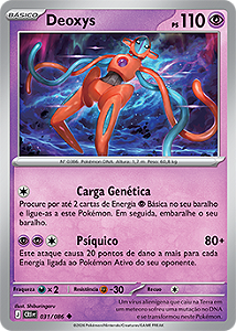 Deoxys (031/086) REV FOIL - Carta Avulsa Pokemon