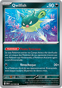 Qwilfish (052/086) - Carta Avulsa Pokemon