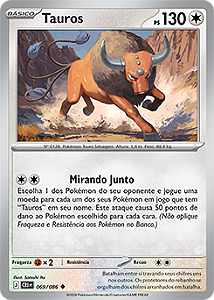 Tauros (069/086) REV FOIL - Carta Avulsa Pokemon