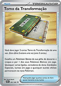 Tomo da Transformação / Transformation Tome (083/086) - Carta Avulsa Pokemon