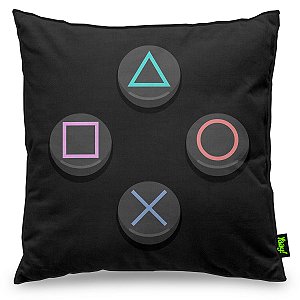 DUPLICADO - Almofada Joystick Dupla Face (PS) - 40x40cm