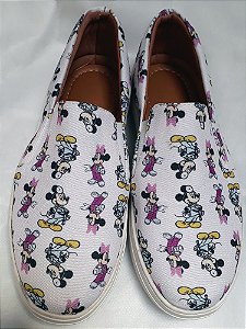 Tênis Slip On Minnie Mickey Mouse Enfermeiros Tam. 33 ao 43.