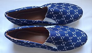 Tênis Slip On Gucci Azul Conforto e Qualidade Para Os Pés Tam. 33 ao 43.