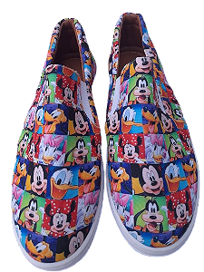 Tênis Slip On Mickey Personagens a Pronta Entrega.