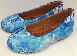 Sapatilha Frozen Ana e Elza Fractal Infantil Tam. 23 ao 42.