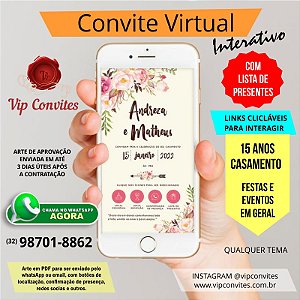 CONVITE VIRTUAL INTERATIVO - ONLINE (PDF)
