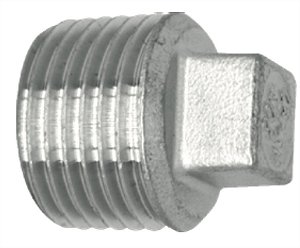 Tampão / Bujão Aço Inox 304 – Rosca Macho 1/2" BSP