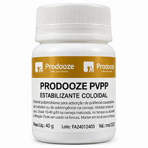 Prodooze PVPP 40g – Estabilizante Coloidal para Cerveja