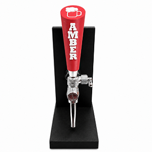 Manopla Tap Handle Amber para Torneira de Chopeira Italiana 3/8