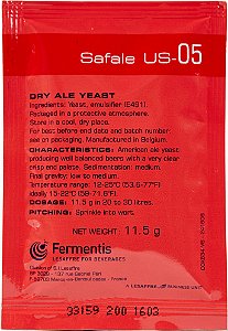 Fermento  Fermentis -  US-05 - 11,5grs