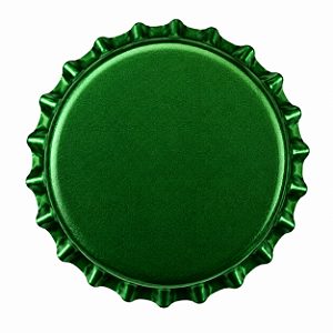 Tampinha Pry-Off Verde 26 mm – Pacote com 100 Unidades