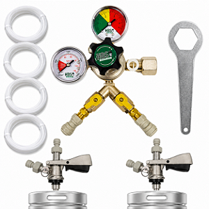 KIT Extração de Chopp - 2 Vias - Conexão Engate Rápido