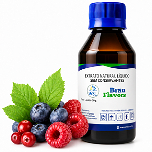 Extrato De Frutas Vermelhas - Natural - Bräu Flavors - 50g