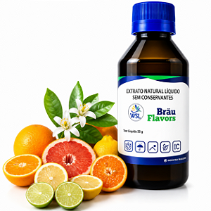 Extrato Mix Frutas Cítricas e Flor de Laranjeira Bräu Flavors 50g
