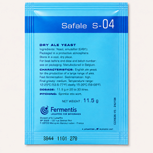 Fermento Fermentis SafAle S-04 11,5g