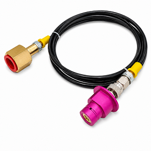 Mangueira Adaptadora Cilindro De Co2 Soda Quick Connect Cilindro Rosa
