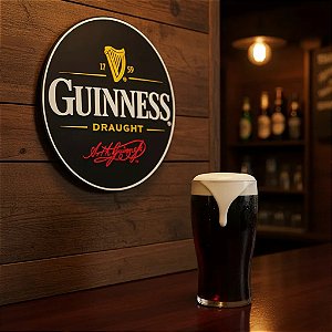 Placa Decorativa Cerveja Guinness Draught Decoração