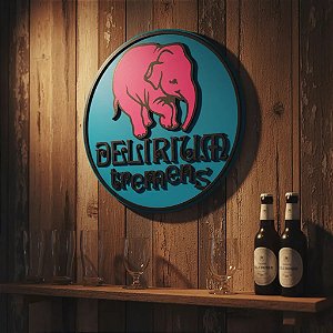 Placa Decorativa Cerveja Delirium Tremens Decoração Bar