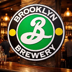 Placa Decorativa Cerveja Brooklyn Decoração Bar