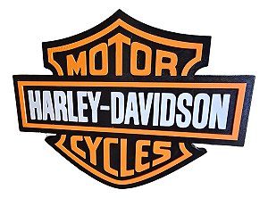 Placa Decorativa Harley Davidson 3d Print