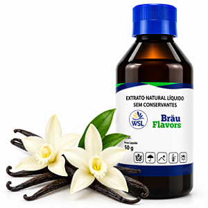 Extrato De Baunilha Tahiti - Natural - Bräu Flavors - 50g