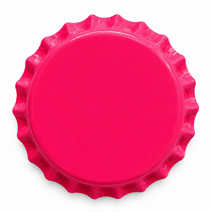Tampinha Pry-Off Rosa Pink 26 mm – Pacote com 100 Unidades