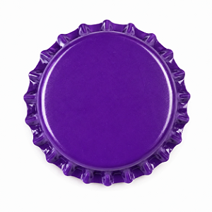 Tampinha Pry-Off Roxa 26 mm – Pacote com 100 Unidades