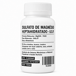 Sulfato de Magnésio 100g Epsom Salt – Sal Cervejeiro