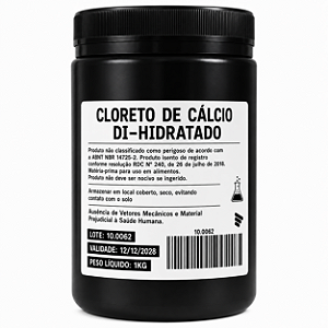 Cloreto de Cálcio Dihidratado Alimentício 1kg – Sal Cervejeiro
