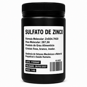 Sulfato de Zinco 1kg – Nutriente para Levedura Cervejeira