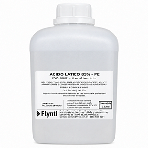 Ácido Láctico 85% 1 Litro – Ajuste de pH da Água Cervejeira