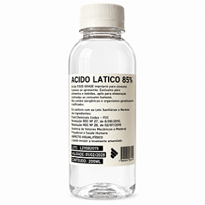 Ácido Láctico 85% 200ml – Ajuste de pH da Água Cervejeira