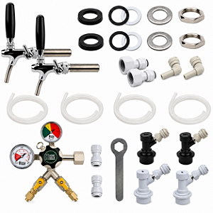 Kit Kegerator para Geladeira ou Freezer – Post Mix – 2 Vias