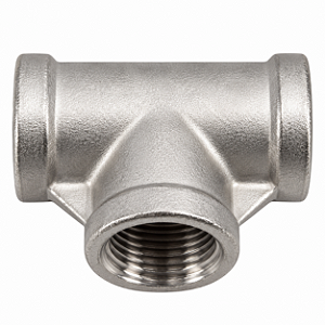 Tê 3 Vias Aço Inox 304 – Rosca Fêmea 1/2" BSP