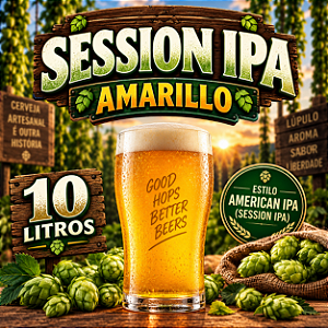 Kit Receitas Cerveja Artesanal Session IPA Amarillo – 10 Litros